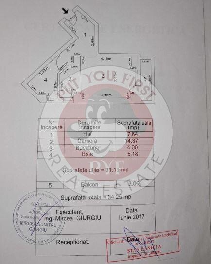 Parc Humulesti | Garsoniera | 34mp | Semidecomandata | B12414